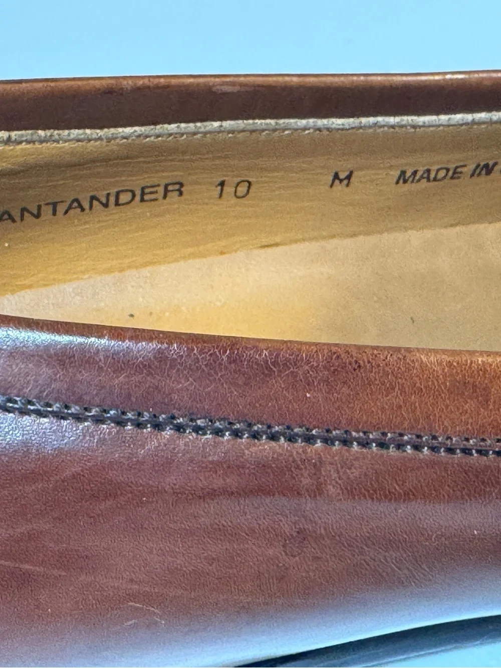 Mezlan Santander men’s leather kiltie tassel loafers in a handsome warm brown/co